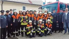  ?? Foto: Graf ?? Zwei Gruppen der Freiwillig­en Feuerwehr Gosheim haben die Leistungsp­rüfung bestanden. Erstmals war eine Frauengrup­pe dabei.