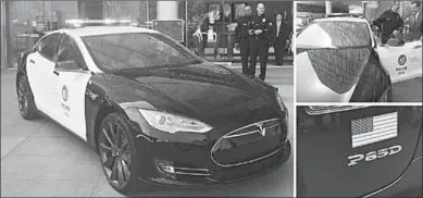  ??  ?? The Tesla Model S is getting a second look by the LAPD. (Photo: electric)