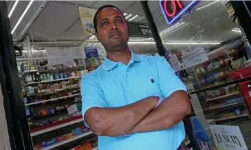  ?? MATT STONe / HeRALd STAFF FILe ?? ‘JUSTICE NEEDS TO BE SERVED’: Humayun Morshed, who runs Rosario Grocery in Dorchester, said he is glad to hear that an arrest has been made in the shooting of his friend and fellow store clerk Tanjim Siam at M&R Convenienc­e Store on Shawmut Avenue in Roxbury.