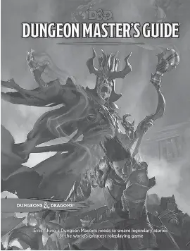  ?? WIZARDS OF THE COAST ?? The “Dungeon Master’s Guide” for fifth edition Dungeons & Dragons.