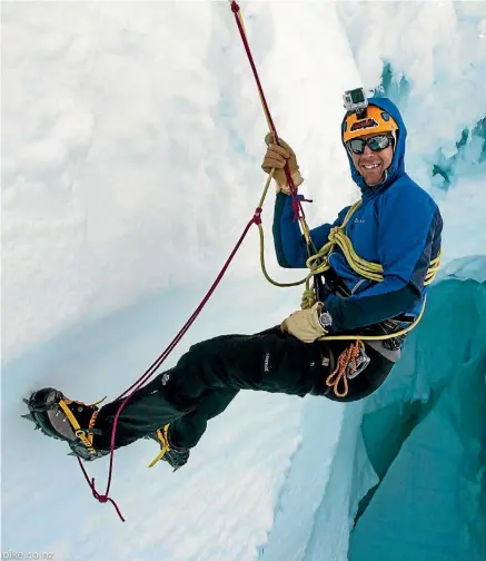  ?? SUPPLIED ?? William Pike gets some practice on Mt Cook.