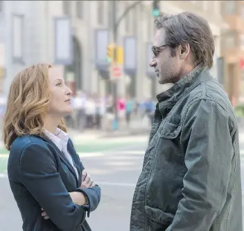  ?? FOX ?? Gillian Anderson returns as Dana Scully and David Duchovny as Fox Mulder for season 11 of The X-Files.