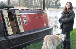  ?? PHOTOS SUPPLIED ?? Jane Hudson with Saluki sight hound Lottie.