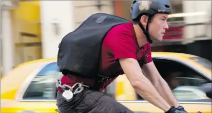  ??  ?? Joseph Gordon- Levitt plays Wilee, a hardened N. Y. bike messenger, whose mettle is tested when a delivery goes awry.