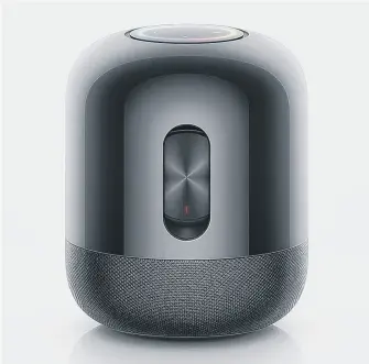  ??  ?? MONO MANIA: Huawei’s new speaker plays music in 360 degrees but not stereo.