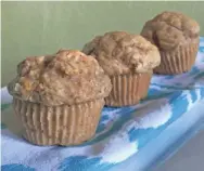  ?? THOMAS BATES ANNA ?? These not-too-sweet muffins are laced with shredded butternut squash and coconut.