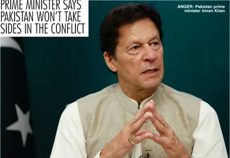  ??  ?? WORRIED: Malala Yousafzai
ANGER: Pakistan prime
minister Imran Khan