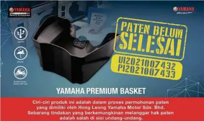  ?? ?? BAKUL Premium Yamaha kini dipatenkan.