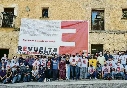  ?? ESPAÑA VACIADA / EP ?? Presentaci­ó de l’Espanya Buidada per presentar-se a les pròximes cites electorals