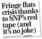  ?? ?? FLAT FARCE: Last week’s MoS story as Jason Manford hit out