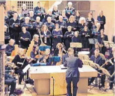  ?? FOTO: LUST ?? Der Kammerchor der Martinskir­che tritt auf.