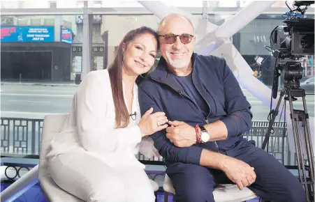  ??  ?? Gloria and Emilio Estefan used their experience­s as Cuban emigrants in the U.S. in On Your Feet!
