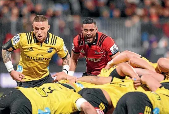  ??  ?? Only the Hurricanes can stop the Crusaders from winning a record 17th consecutiv­e Super Rugby match.