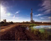  ?? GINA FERAZZI/LOS ANGELES TIMES/TNS ?? Drilling has begun at the Australian company's Controlled Thermal Resources geothermal energy and lithium plant near the Imperial Wildlife Area on the south side of the Salton Sea on Nov. 9, 2021, in Calipatria, California.