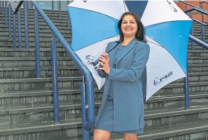  ??  ?? Priti Trivedi, former head of football operations at Dundee United, was made redundant last year but claims a new, younger employee is carrying out virtually identical duties now that she has left.