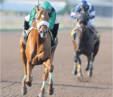  ?? FILE ?? SEEKING MY DREAM is steered to victory by Omar Walker in the Chairman’s Trophy over 1500 metres at Caymanas Park on March 11.