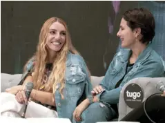  ??  ?? Michelle Yidios y Silvana Gómez