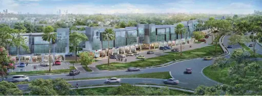  ??  ?? Above: Rendering of BSD City