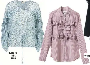  ??  ?? Ketz-ke shirt, $169 Wynn Hamlyn shirt, $275