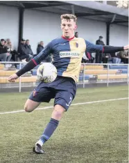  ??  ?? On target Striker Ruari Paton fired East Kilbride in front early on at K-Park