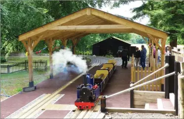  ?? ?? ABOVE: Phil Barnes visited the 7¹₄-inch gauge line at Hollycombe Steam Museum on 19th June and pictured the line’s Tinkerbell 0-4-2T ‘Bob’ running for the first time in some years following the completion of an overhaul.