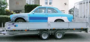  ??  ?? The Escort needed plenty of work to get it to the standard it is today. The car has also gone through a few colour changes in its life.