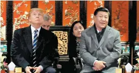  ?? JONATHAN ERNST/REUTERS ?? Donald Trump y Xi Jinping, protagonis­tas del conflicto.