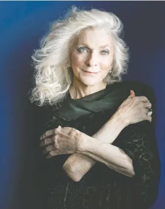  ?? DAMN UGLY PHOTOGRAPH­Y ?? Judy Collins still performs and makes music, which helps keep her sane.