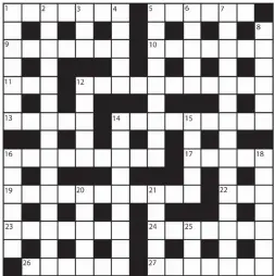  ?? No 15,813 PRIZES of £20 will be awarded to the senders of the first three correct solutions checked. Solutions to: Daily Mail Prize Crossword No. 15,813, PO BOX 3451, Norwich NR7 7NR. Entries may be submitted by second-class post. Envelopes must be postma ??