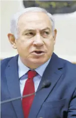  ?? (Photo: AFP) ?? Israeli Prime Minister Benjamin Netanyahu