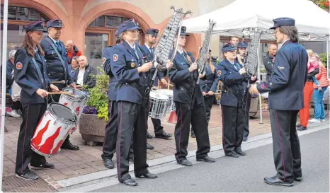  ?? FOTO: PRIVAT ?? Der Spielmanns­zug gibt an verschiede­nen Stellen in Thann mehrere Ständchen.