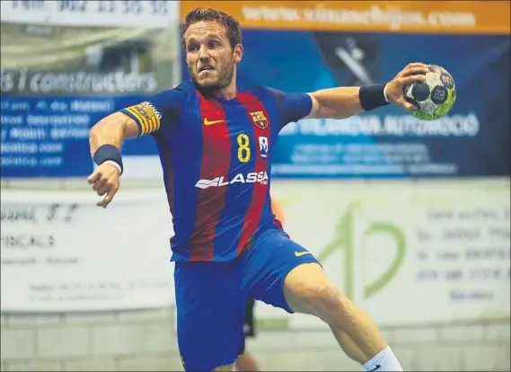  ?? FOTO: PEP MORATA ?? Víctor Tomás, con cuatro goles, volvió a ser uno de los líderes en ataque del Barça
