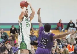  ?? COURTESY PHOTO ?? HARD WORK PAYS OFF: Endicott’s Keith Brown (24), who focused on rounding out his game during the summer, is leading the Gulls.