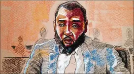  ?? ILLUSTRATI­ON BY CHASE WALKER ?? Mohammed Jabbateh of Liberia was convicted for lying to investigat­ors in the United States about his violent past and defrauding the U.S. immigratio­n system in the process. A judge is scheduled to announce his fate Thursday.