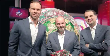  ?? | CORTESÍA ?? Ellos son parte del equipo de Tv Azteca para el Mundial de Rusia 2018.