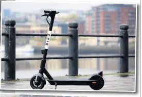  ??  ?? Newcastle is set to become the latest UK city to host a 12-month e-scooter trial. Bird general manager Harry Porter, left