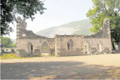  ?? PHOTOS BY PAUL H WILLIAMS ?? The remnants of Alexander Bedward’s church in August Town, St Andrew.