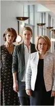  ?? Photo: Foxtel ?? ON TONIGHT: Danielle Cormack joins returning stars Anna Torv and Jacki Weaver in season two of Secret City.