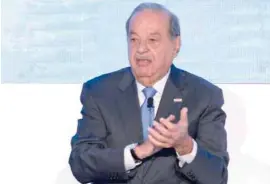  ??  ?? INCENTIVA. El presidente de Grupo Carso empuja el plan con el gobierno.