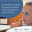  ??  ?? Parents are being urged to consent to the flu vaccinatio­n for their children.