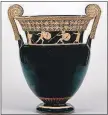  ?? [COURTESY OF THE BRITISH ?? A “red-figure volute-krater” by the Berlin Painter showing Achilles, Hektor and Memnon