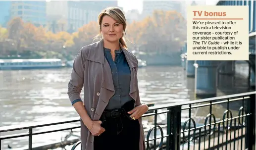  ??  ?? Lucy Lawless stars as Alexa Crowe, a former homicide detective who’s now a private investigat­or.