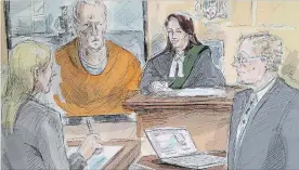  ?? ALEXANDRA NEWBOULD THE CANADIAN PRESS ?? Alleged serial killer Bruce McArthur made a video appearance in court Wednesday.