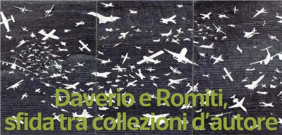  ??  ?? Alighiero Boetti Questo Aerei, del 1992, è una penna biro su carta. Va in asta da Boetto, a Genova, domani, martedì 20 aprile 2021.
La stima è di 300 mila500 mila euro