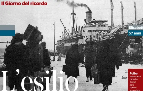  ??  ?? Nelle cavità carsiche (foibe) a più riprese sono state gettate
4 o 5 mila persone in un periodo compreso tra l’8 settembre 1943 e il maggio 1945. Compresi i morti nei campi di concentram­ento jugoslavi e gli italiani «eliminati» nell’adriatico le...