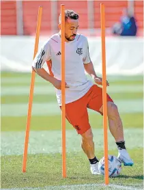  ?? FADEL SENNA / AFP ?? Time treinou ontem no Marrocos. Everton Ribeiro pediu concentraç­ão