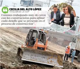  ??  ?? Una de las obras que se desarrolla­n con el respaldo del gobierno estatal es el Paso Inferior en la avenida Hidalgo. Otilio Núñez