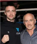  ??  ?? Josh Taylor has been finalising plans with his manager Barry McGuigan