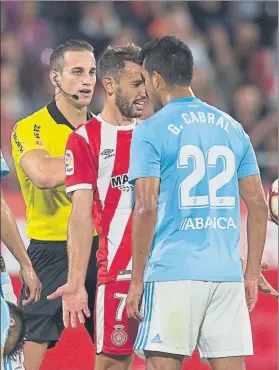  ?? F: PUNTÍ ?? Girona y Celta disputaron un duelo intenso en Montilivi que acabó con triunfo local (3-2)