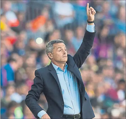  ?? FOTO: PERE PUNTÍ ?? Fran Escribá El entrenador valenciano está en la lista de futuribles de la agenda del Espanyol